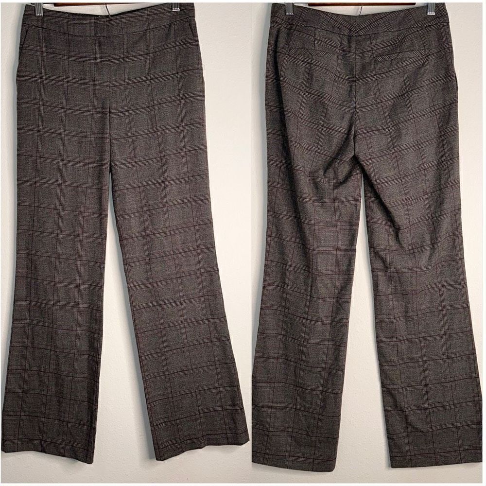 Nine West Womens 2 The Neo Classic Plaid Straight Leg Modern Preppy Career Pants